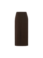 Back Slit Column Women Knit Skirt GOELIA