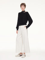 100% Wool Cut Out Women Sweater GOELIA
