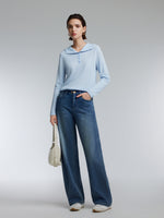 [Preview] Cashmere Wool Blend Women Hooded Sweater GOELIA