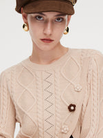Lyocell Wool Blend Sweater And Knit Vest Dress Two-Piece Set GOELIA
