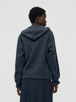100% Brushed Wool Zip-Up Unisex Hoodie GOELIA