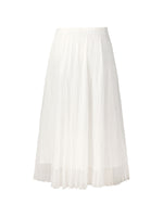 [Preview] Elastic Waist A-Line Pleated Women Mesh Skirt GOELIA