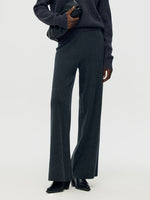 Machine Washable Wool Wide Leg Women Pants GOELIA