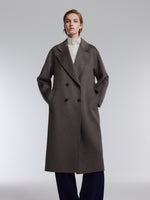 [Preview] Wool Cashmere Double-Faced Women Wrap Overcoat GOELIA