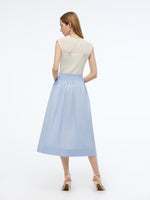 A-Line Smocked Waist Women Skirt GOELIA