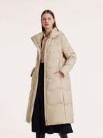 Hooded Long Goose Down Garment GOELIA