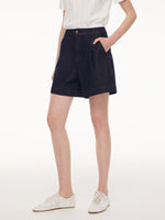 Stretchy Denim Adjustable Waist Women Shorts GOELIA