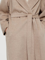 Wool Cashmere Unisex Hooded Wrap Coat GOELIA