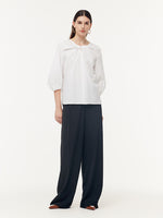 Twist 3/4 Sleeves Reversible Women Blouse GOELIA