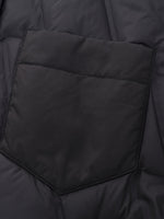 Drawstring Hem Shirt Collar Goose Down Jacket GOELIA