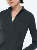 Cashmere Blend Mock Layered Knit Top And Pants Two-Piece Set GOELIA