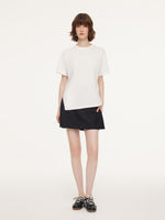 Asymmetrical Hem Heart Decorated Women T-Shirt GOELIA