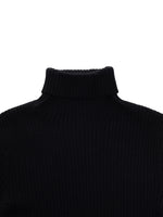 100% Wool Turtleneck Women Knit Top GOELIA