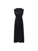 Knitted Women Maxi Vest Dress With Belt And Bottomed Spaghetti Strap Dress GOELIA