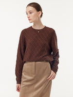 Wool Blend Sequins Women Sweater GOELIA