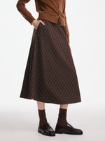 Vintage Plaid A-Line Women Skirt GOELIA