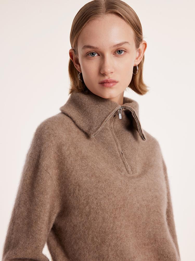 Rosemary Lapel Collar Single Sweater