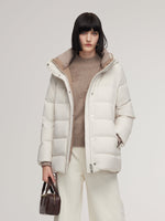 H-Line Windproof Hooded Goose Down Coat GOELIA