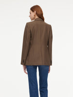 100% Worsted Merino Wool Women Blazer GOELIA