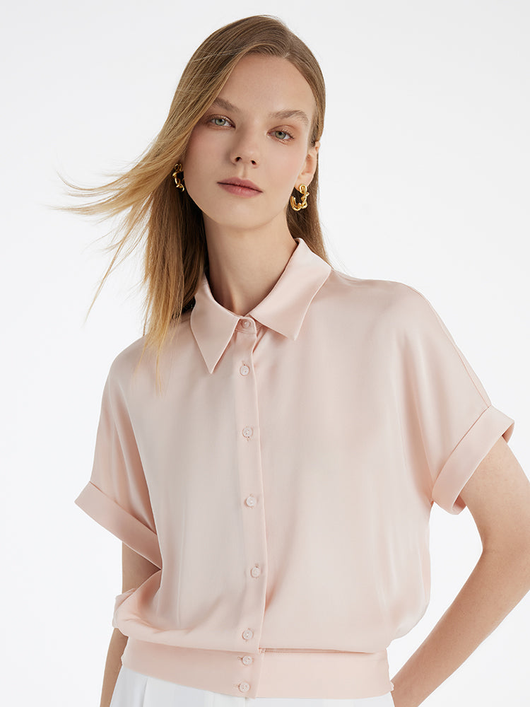 22 Momme Mulberry Silk Women Shirt GOELIA