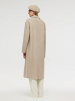 Wool Cashmere Herringbone Double-Faced Unisex Coat GOELIA
