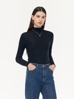 Tencel Stretch Women Knit Top GOELIA
