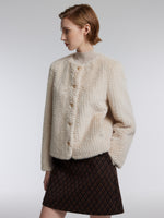[Preview] Eco-friendly Faux Fur Textured Women Coat GOELIA