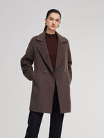 Wool Camel Hair Blend Double-Faced Women Coat GOELIA