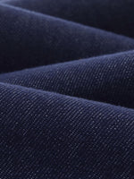 Denim Curved-Leg Women Jeans With Leather Belt GOELIA