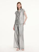 Acetate Blend Shirt And Pants Two-Piece Set GOELIA