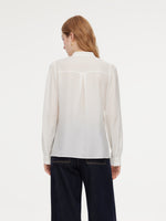 [Preview] Acetate Blend Lace Bow Tie Women Shirt GOELIA