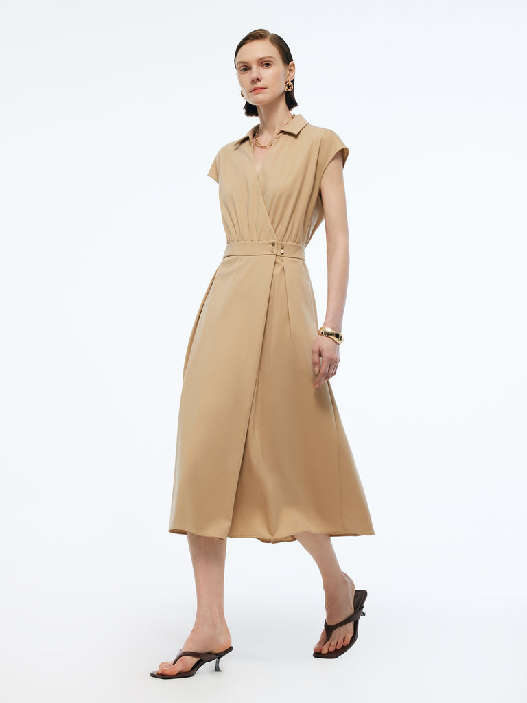 Tencel Blend Beaded Neck Women Sleeveless Knit Mini Dress main image 0