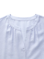 Acetate Blend Blouse And A-Line Skirt Belted Two-Piece Set GOELIA