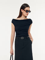 Modal Off-Shoulder Women Top GOELIA