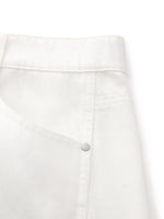 Lyocell Cotton Blend Denim Women Curved-Leg Jeans GOELIA