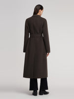 Camel Hair Wool Blend Women Wrap Overcoat GOELIA