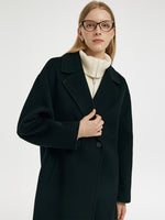 Wool Cashmere Double-Faced Unisex Mid-Length Coat GOELIA