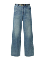 100% Cotton Denim Women Straight Leg Jeans GOELIA