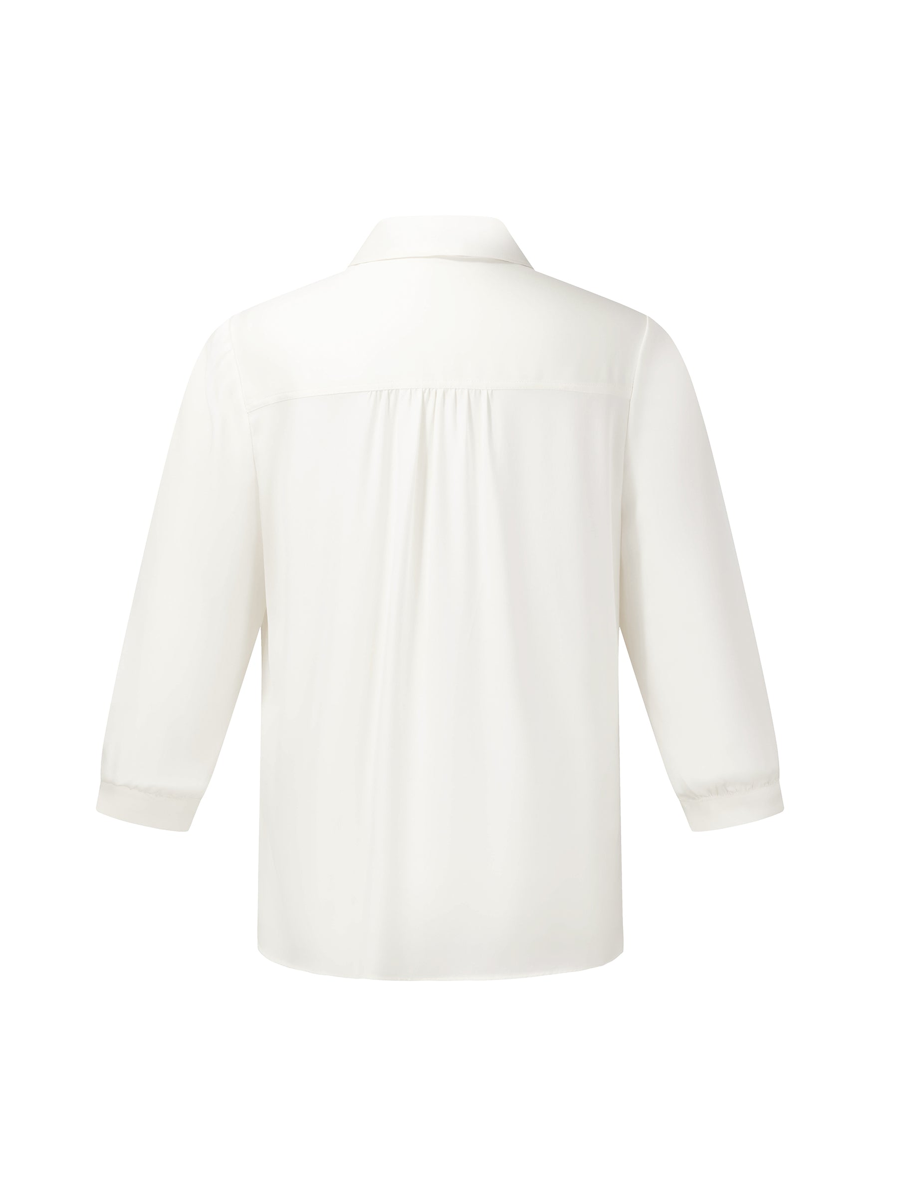 [Preview] 22MM Mulberry Silk Women Blouse With Silk Scarf GOELIA