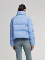 Windproof Lightweight Wide Lapel Goose Down Jacket GOELIA