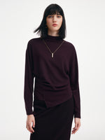 [Preview] Double-Faced Brushed Mock Neck Women Knit Top GOELIA