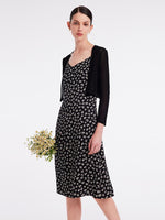 Spaghetti Strap Dress With Knitted Cardigan Two-Piece Set GOELIA
