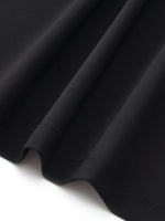 Tencel Blend Mock Layered Women A-Line Maxi Dress GOELIA
