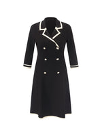 Fitted Double-Breasted V-Neck Mini Dress GOELIA