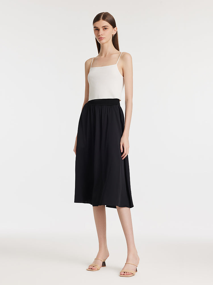 22 Momme Mulberry Silk Women Skirt GOELIA