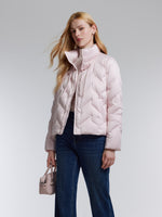 [Preview] Mandarin Collar Women Cropped Goose Down Jacket GOELIA