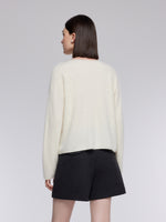 [Preview] 100% Brushed Wool Boat Neck Women Sweater GOELIA