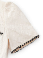 Jacquard Round Neck Women Mini Dress GOELIA