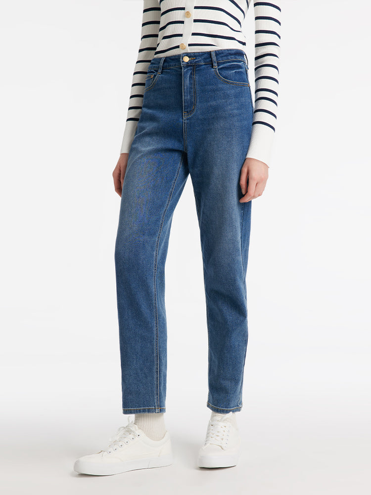 Denim Tapered Women Jeans GOELIA
