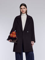 [Preview] Cashmere Wool Blend Double-Faced Women Coat GOELIA
